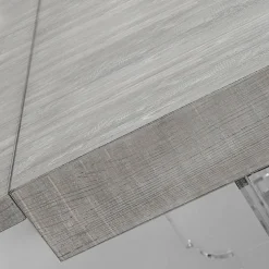 Tavolo Pranzo Allungabile a 255 cm in Plexiglass e Legno Made in Italy - Francoise