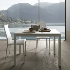 Tavolo Pranzo Allungabile 190 cm Metallo e Legno Made in Italy - Euclideo