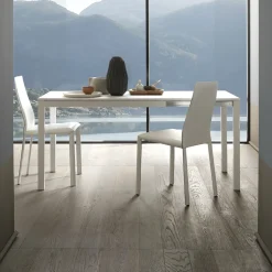 Tavolo Pranzo Allungabile 190 cm Metallo e Legno Made in Italy - Euclideo