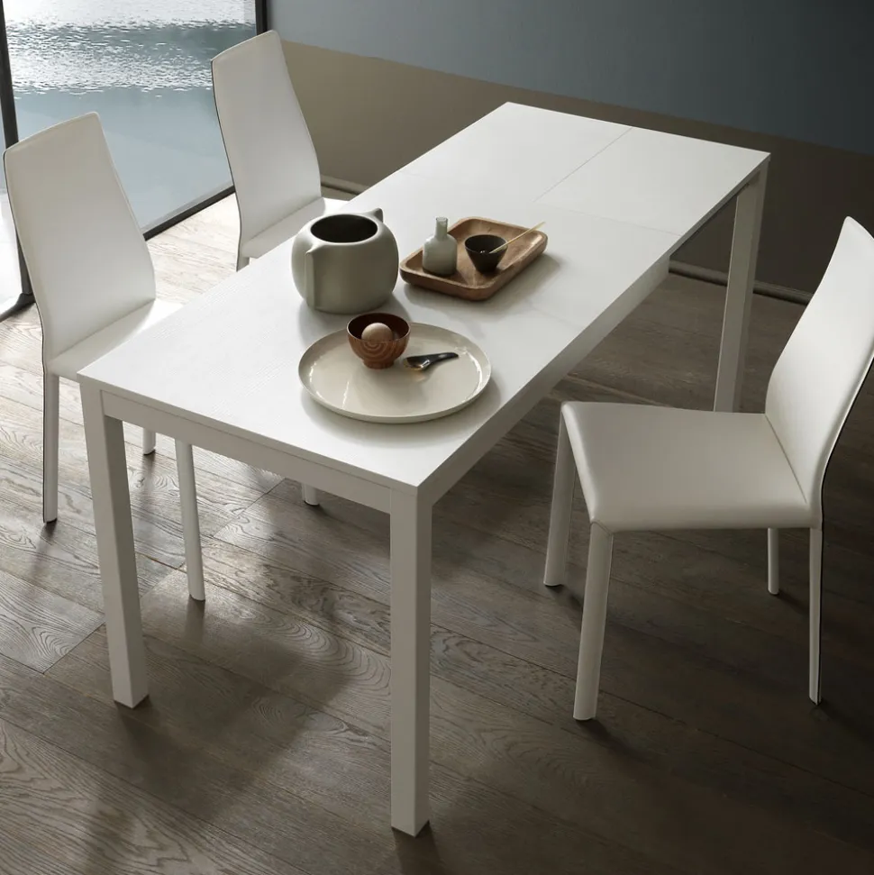 Tavolo Pranzo Allungabile 190 cm Metallo e Legno Made in Italy - Euclideo