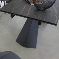 Tavolo Pranzo Allungabile Fino 270 cm con Piano Vetro Ceramica - Trasimeno