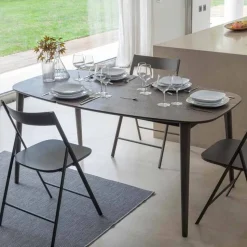 Tavolo Pranzo Allungabile fino a 170 cm in Legno Impiallacciato - Nutello