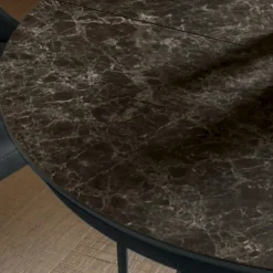 Tavolo Pranzo Rotondo con Piano Allungabile a 180 cm Made in Italy - Muschio