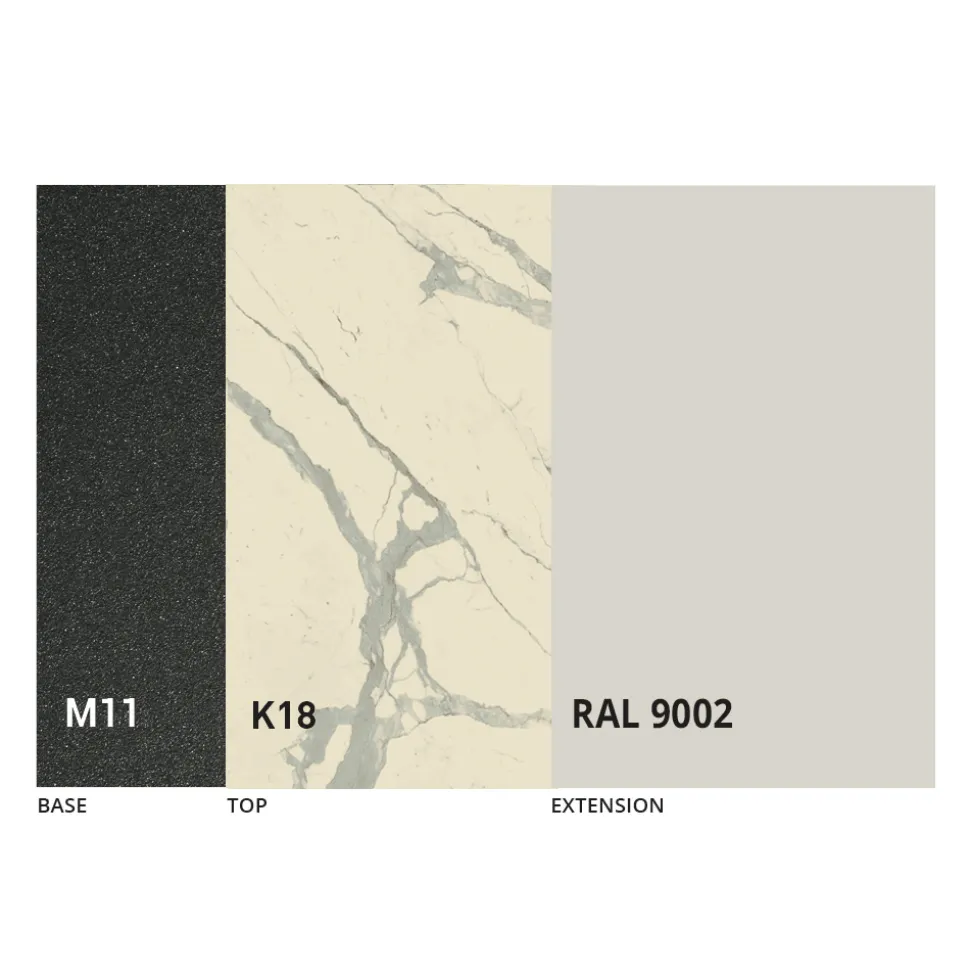 Tavolo Pranzo Rotondo con Piano Allungabile a 180 cm Made in Italy - Muschio