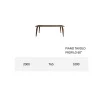 Tavolo Pranzo Struttura e Piano in Legno Massello Made in Italy - Giustino