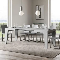 Tavolo Quadrato Allungabile a 440 cm in Legno Made in Italy - Fiore