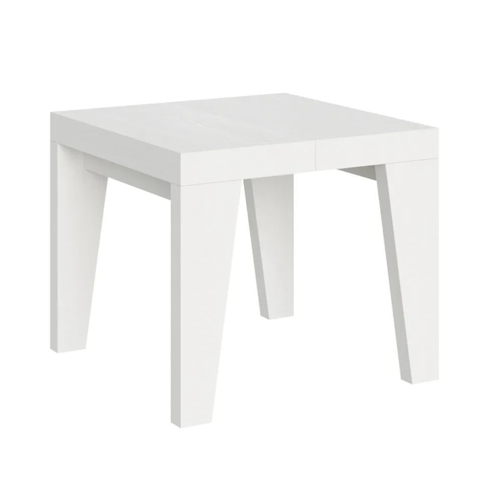 Tavolo Quadrato Allungabile a 246 cm in Legno Made in Italy - Fiore