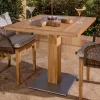 Tavolo Quadrato da Esterno in Teak e Metallo - Marie