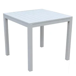 Tavolo Quadrato Fisso da Giardino Realizzato in Alluminio - Pennarello