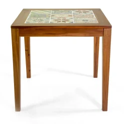 Tavolo Quadrato Realizzato in Legno di Acacia e Piano in Ceramica - Tecnica