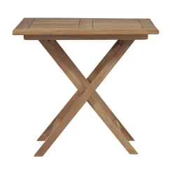 Tavolo Quadrato 80x80 cm da Giardino Realizzato in Teak - Amico