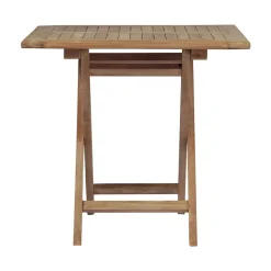 Tavolo Quadrato 80x80 cm da Giardino Realizzato in Teak - Amico