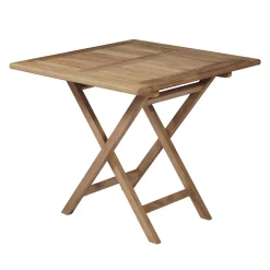 Tavolo Quadrato 80x80 cm da Giardino Realizzato in Teak - Amico