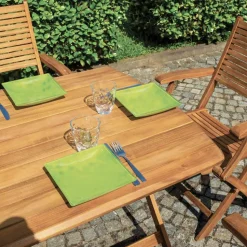 Tavolo Rettangolare da Esterno Realizzato in Legno di Acacia - Tramonto