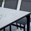 Tavolo Rettangolare da Giardino in Alluminio e Gres - Lunara