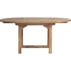 Tavolo Rotondo Allungabile a 170 cm da Esterno Realizzato in Teak - Armonia