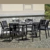 Tavolo Rotondo Allungabile a 170 cm in Alluminio Antracite - Rivara