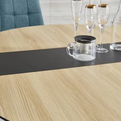 Tavolo Rotondo Allungabile con Piano in MDF Rivestito in Laminato - Puglia