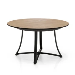 Tavolo Rotondo Allungabile con Piano in MDF Rivestito in Laminato - Puglia