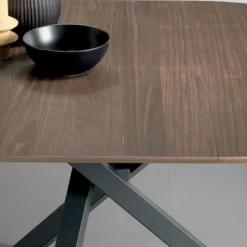 Tavolo Rotondo Allungabile in Legno Impiallacciato - Tonico