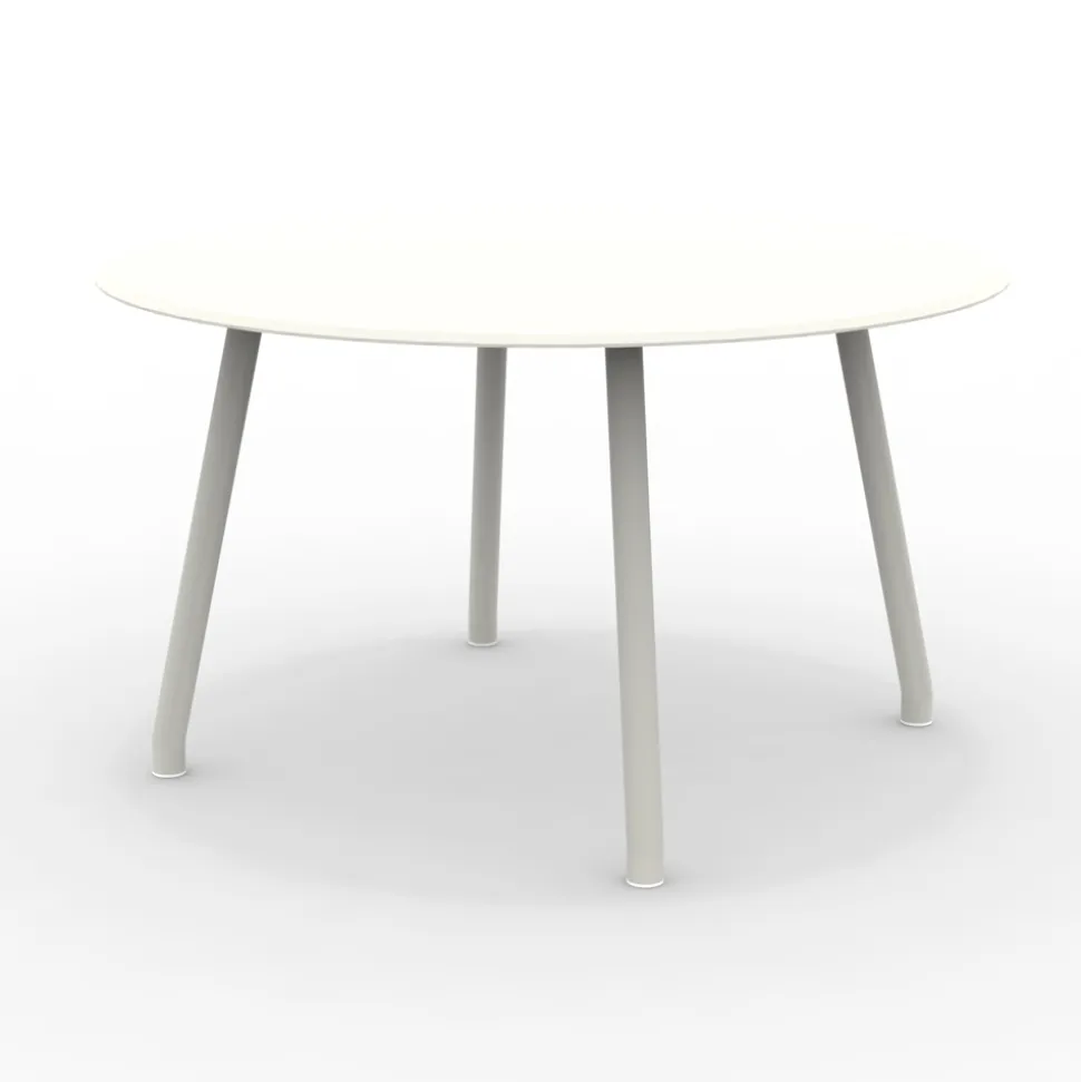 Tavolo Rotondo 130 cm da Esterno in Alluminio di Diverse Finiture - Risplendente