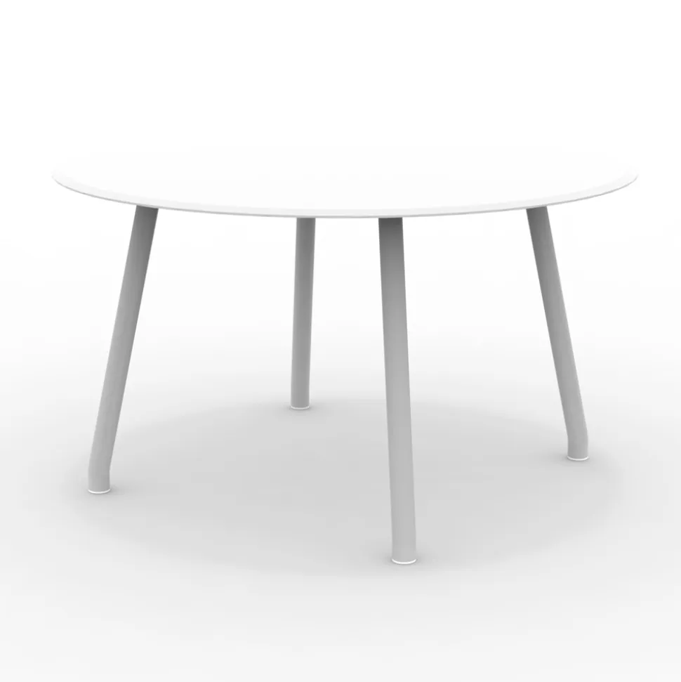 Tavolo Rotondo 130 cm da Esterno in Alluminio di Diverse Finiture - Risplendente
