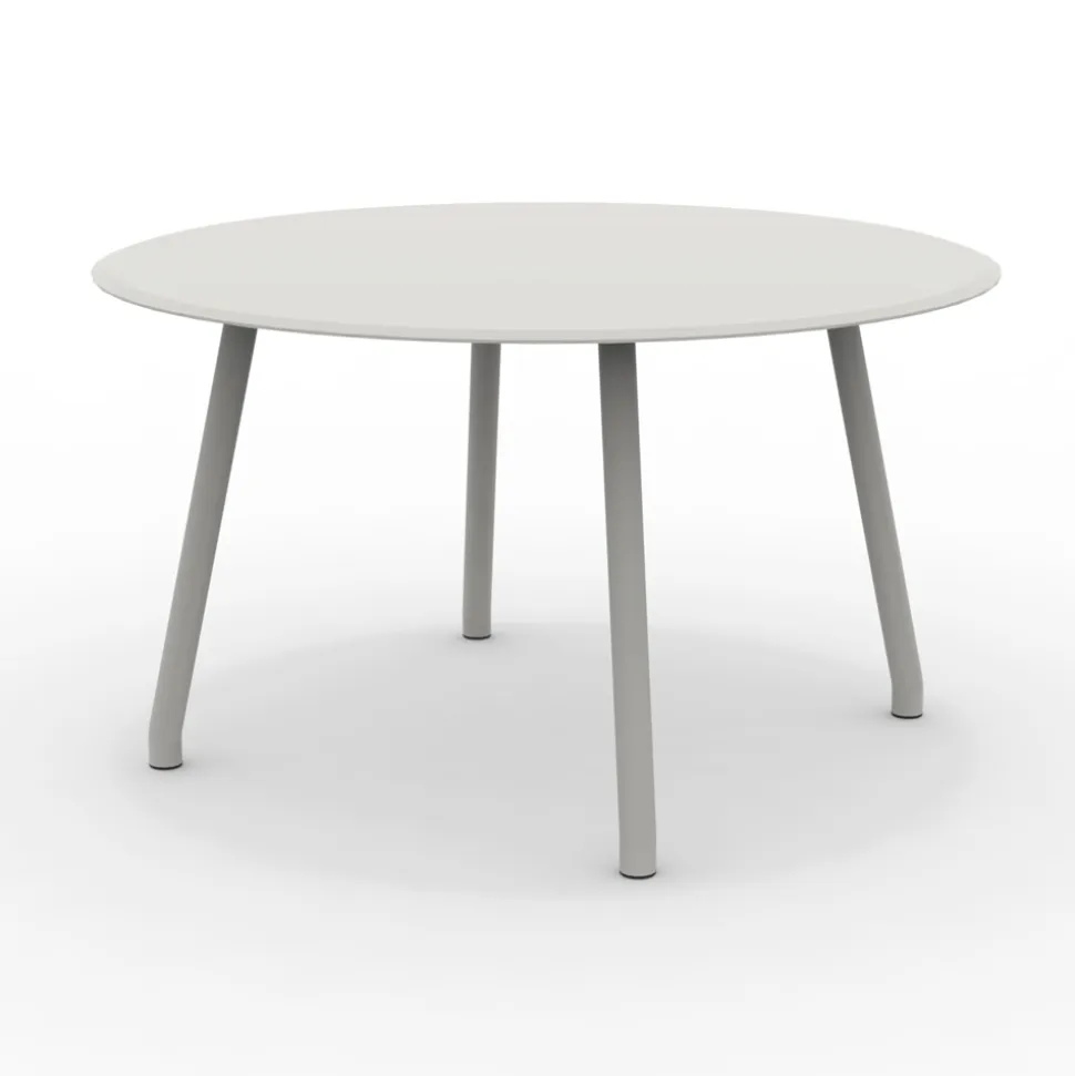 Tavolo Rotondo 130 cm da Esterno in Alluminio di Diverse Finiture - Risplendente