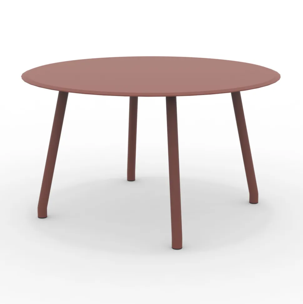 Tavolo Rotondo 130 cm da Esterno in Alluminio di Diverse Finiture - Risplendente