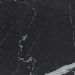 Tavolo Rotondo da Esterno in Ceramica Nero Marquinia Made in Italy - Pegaso