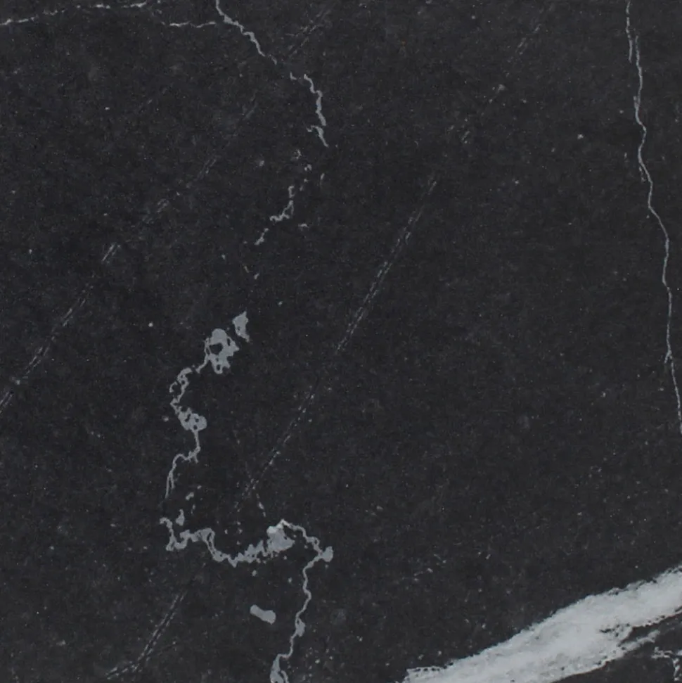 Tavolo Rotondo da Esterno in Ceramica Nero Marquinia Made in Italy - Pegaso