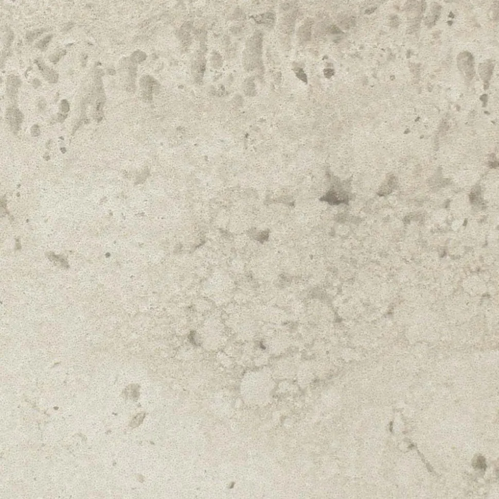 Tavolo Rotondo da Esterno in Ceramica Travertino Chiaro Made in Italy - Pegaso