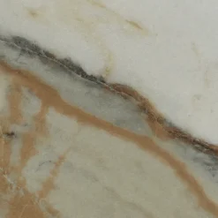 Tavolo Rotondo da Esterno in Ceramica Calacatta Hermitage Made in Italy - Pegaso