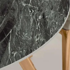 Tavolo Rotondo da Esterno in Ceramica Verde France Made in Italy - Pegaso