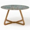Tavolo Rotondo da Esterno in Ceramica Santos Made in Italy - Pegaso