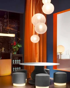 Tavolo Rotondo Design Classico in HPL, diametro 140cm - Ottocento
