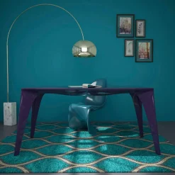 Tavolo scrivania di design moderno prodotto in Italia, Pomarolo