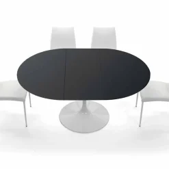 Tavolo Tondo Allungabile fino a 170 cm in Laminato Made in Italy – Dollars