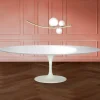 Tavolo Tulip Eero Saarinen H 74 Ovale in laminato Liquido Made in Italy - Scarlet
