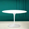 Tavolo Tulip Eero Saarinen H 73 Rotondo in Bianco Assoluto Made in Italy - Scarlet