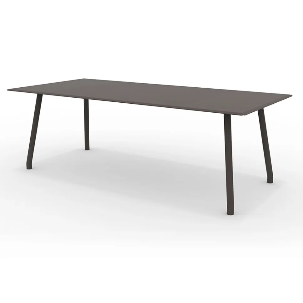 Tavolo 220x100 cm da Esterno in Alluminio di Diverse Finiture - Risplendente