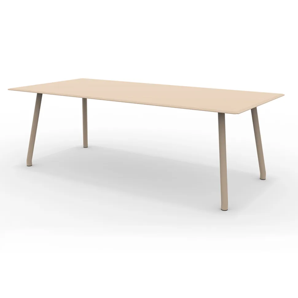 Tavolo 220x100 cm da Esterno in Alluminio di Diverse Finiture - Risplendente