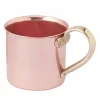 Tazze in Rame Lucido con Manico Ottone 6 Pezzi Made in Italy - Giambattista