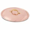 Tegame a 2 Manici in Rame Stagnato a Mano Tondo e Coperchio 36 cm - Giangiorgio