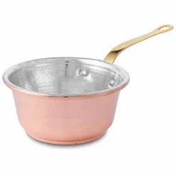 Tegame in Rame Stagnato a Mano Conico e Manico Made in Italy 19 cm - Mariassunta