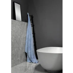 Telo da Bagno in Lino Pesante Azzurro Design di Lusso Italiano - Jojoba