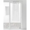 Tenda a Vetro con Garza di Lino e Organza Bianca Design Elegante - Tapioca