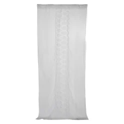 Tenda di Lino Retro Leggero con Organza e Ricamo di Lusso Italiano - Marinella