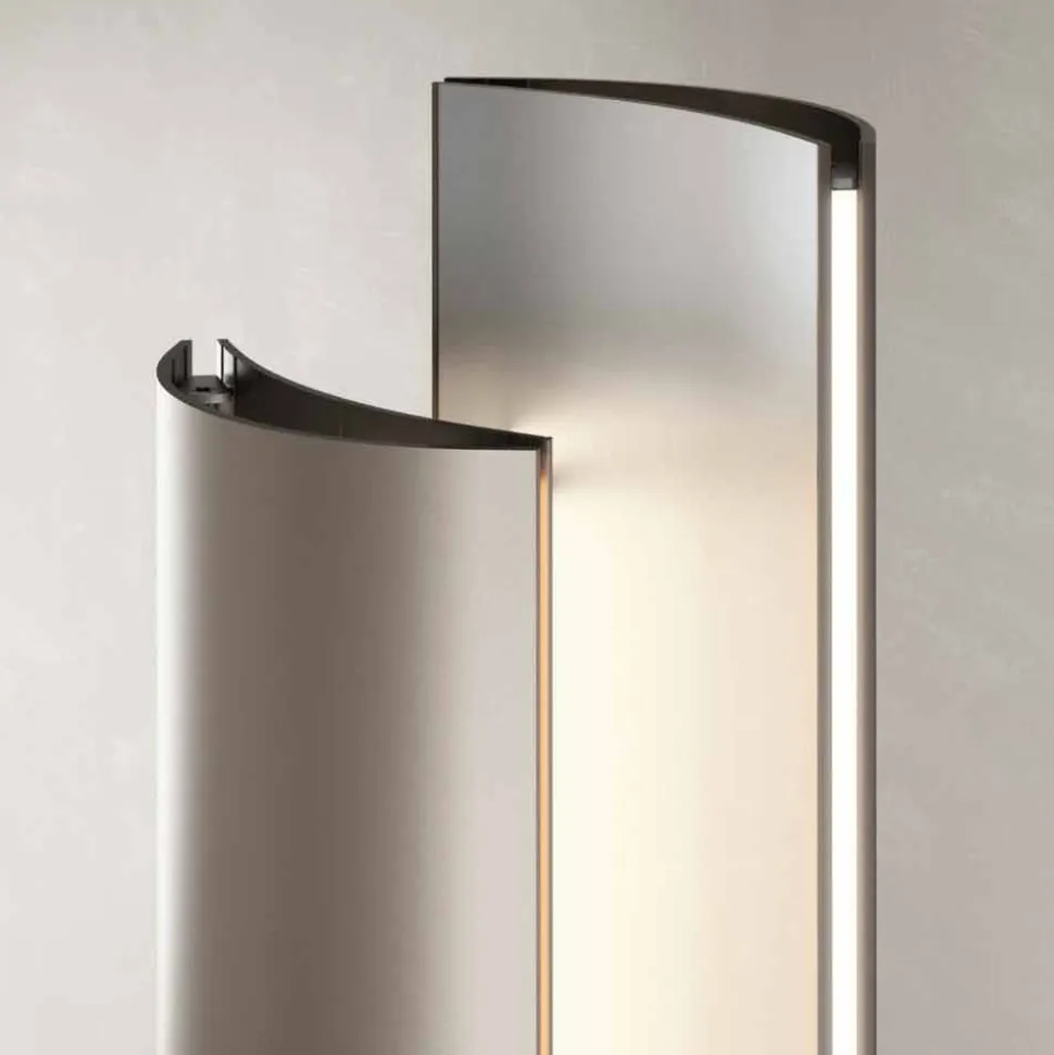 Termoarredo a Terra Elettrico con Led Design Singolo o Doppio a 500 W - Stilus