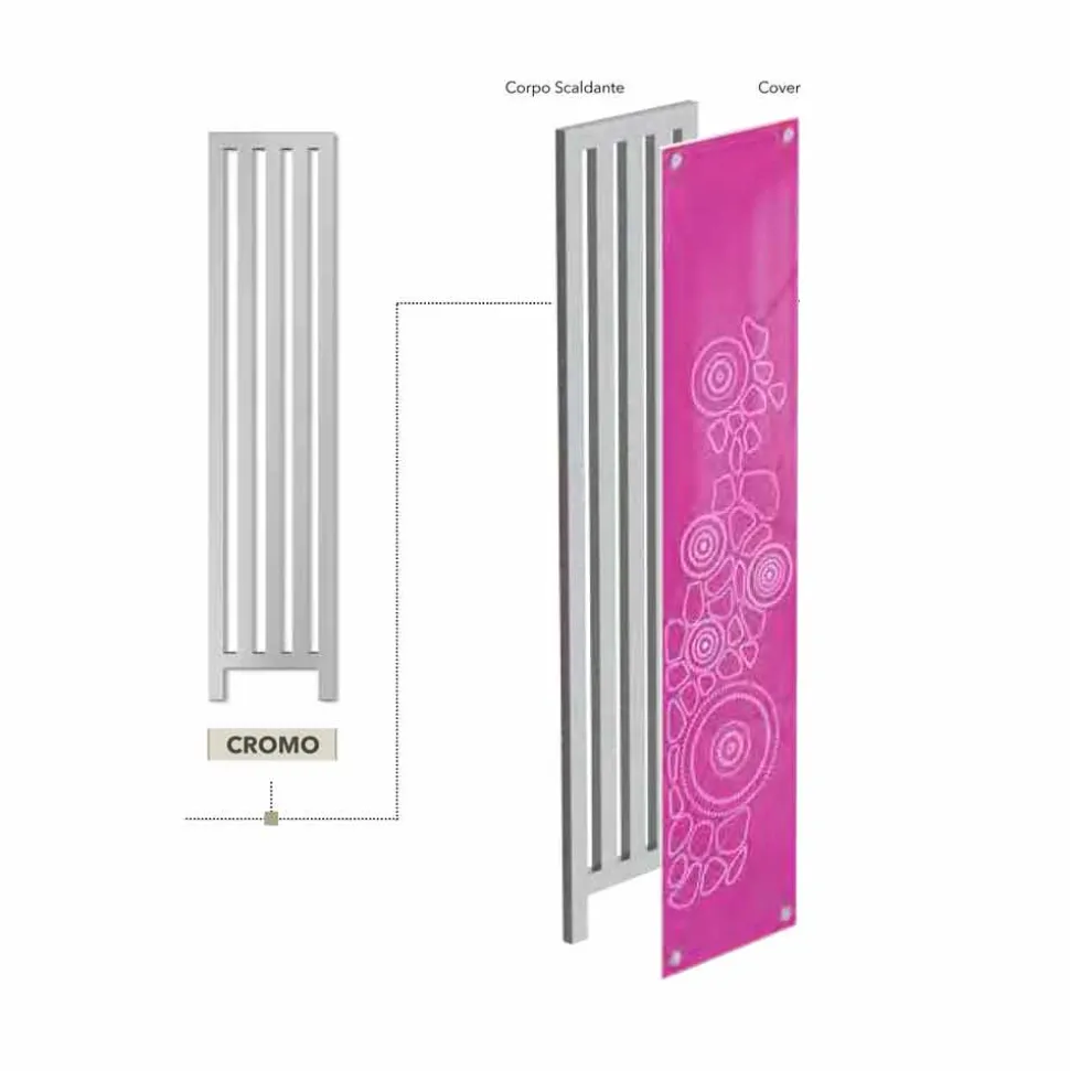 Termoarredo bagno elettrico made in Italy New Dress by Scirocco H