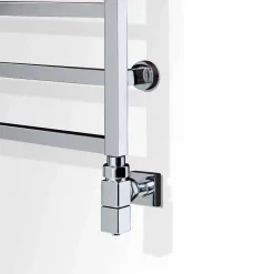 Termoarredo bagno idraulico di design,finitura cromo,Winter Scirocco H